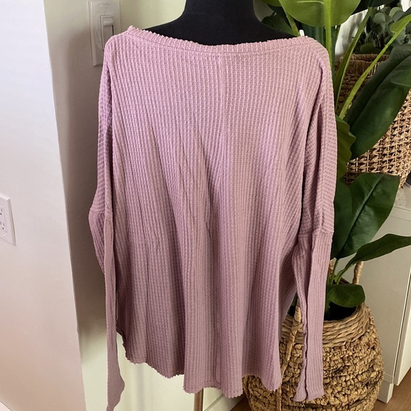 Urban Outfitters Out from Under Thermal Button Up Top - Picture 2 of 6